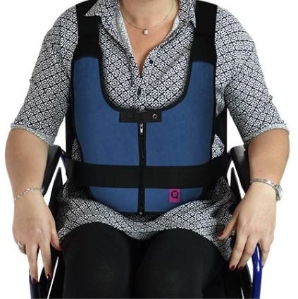Colete Abdominal Acolchoado para Cadeira com Fecho de Correr