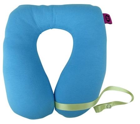Almofada de Viagem para Bebé Azul e Apoio Cervical Suave
