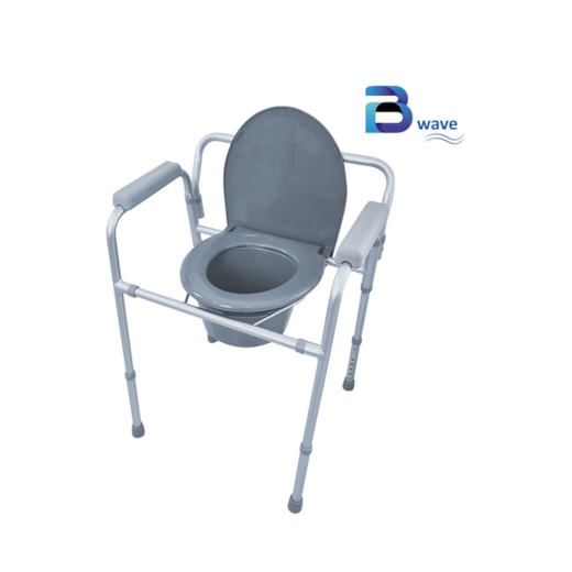 Cadeira Sanitária 4 em 1 Encartável Alumínio BW605 – Multiusos