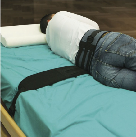 Cinto Abdominal Acolchoado para Cama 90 cm | Fecho Magnético