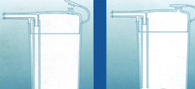 Copo com Bico Transparente, Tampa Branca, Antiderrame, 250ml