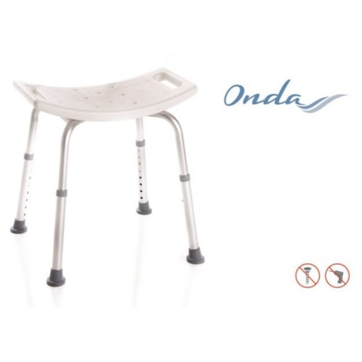 Banco de Banho em Alumínio Ajustável