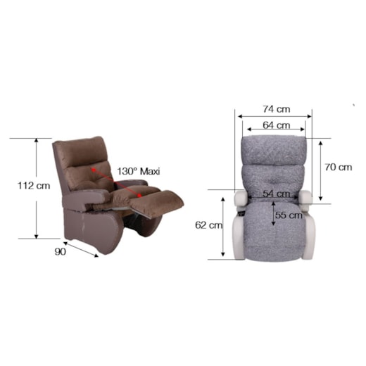 Poltrona Relax Manual No Stress | Multi-Posicional e Confortável