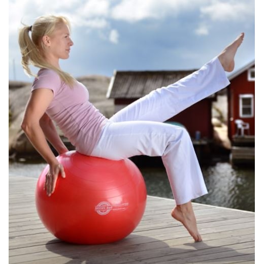Bola de Exercício Sissel Azul – Ideal para Reabilitação e Exercícios Desportivos