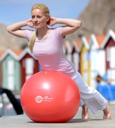 Bola de Exercício Sissel Azul – Ideal para Reabilitação e Exercícios Desportivos