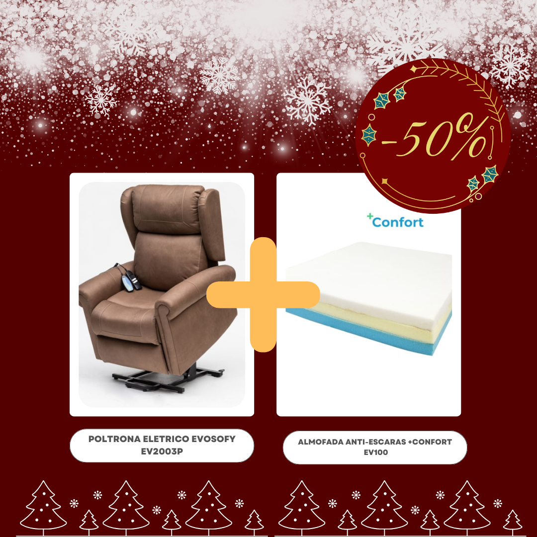 Pack Poltrona Eléctrica 4 Motores + Almofada Anti-Escaras