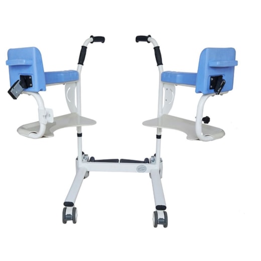 Cadeira de Banho e Transferência com Rodas Ajustável