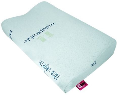 Almofada de Dormir Viscoelástica Cervical com Capa em Bambu