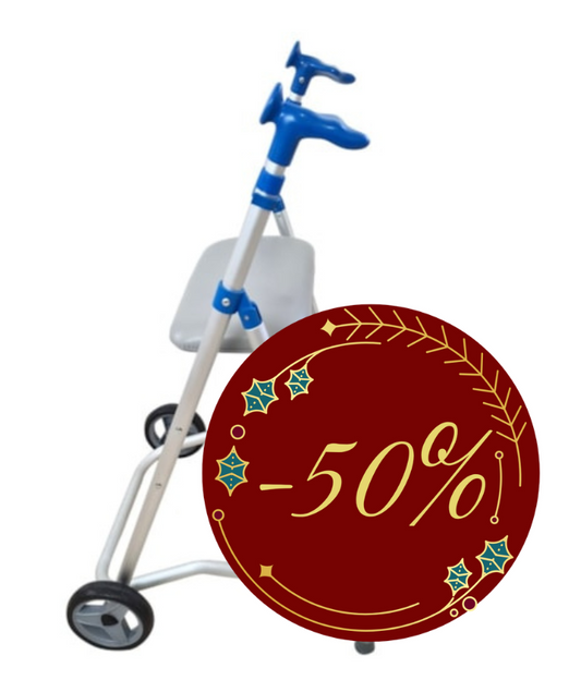 Andarilho Alumínio 2 Rodas com Assento Ergo Light – Dobrável