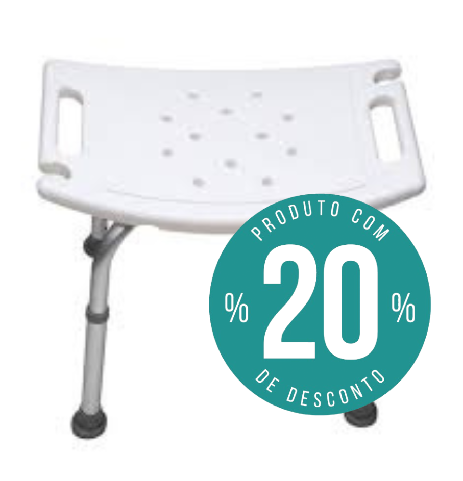 Banco de Banho em Alumínio Ajustável