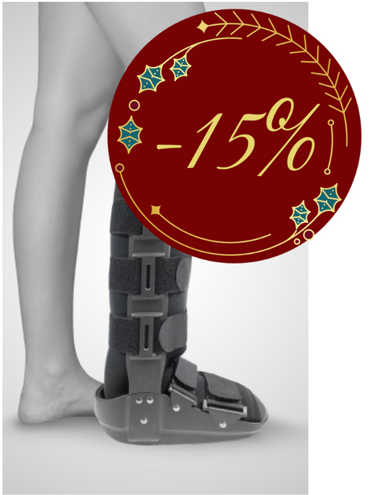 Bota Walker Fixa Longa W110, Imobilizador de Tornozelo e Tíbia a 90°