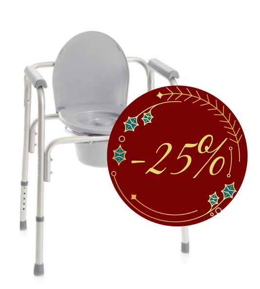 Cadeira Sanitária 4 em 1 Encartável Alumínio BW605 – Multiusos