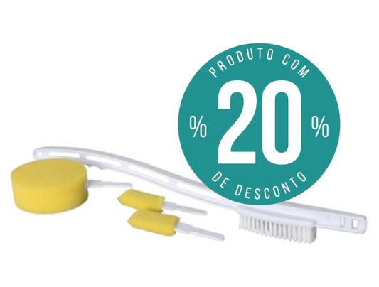 Esponja Cabo Comprido para Lavagem de Pés