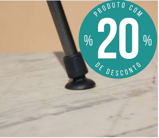 Ponteira Antiderrapante para Canadiana 19mm Articulada