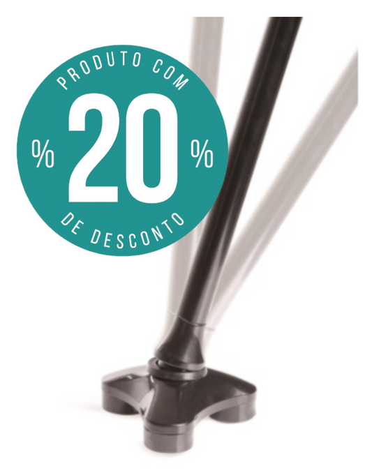 Ponteira Oscilante com Base Larga para Bengala/Muleta 18-19mm